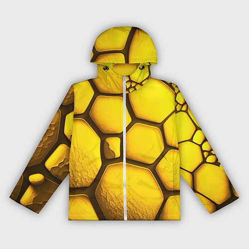 Женская ветровка Желтые объемные плиты / 3D-Белый – фото 1