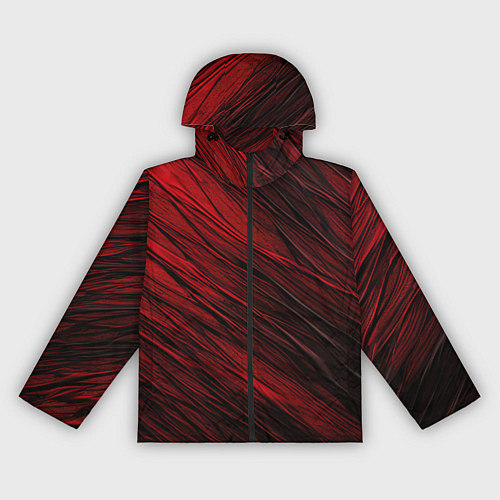 Женская ветровка Black red texture / 3D-Черный – фото 1