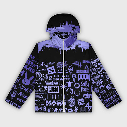 Женская ветровка Games pattern / 3D-Белый – фото 1