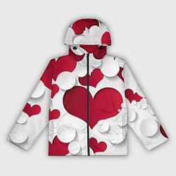 Ветровка с капюшоном женская С любовью для вас, цвет: 3D-черный