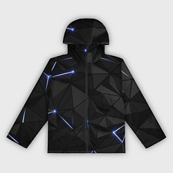 Ветровка с капюшоном женская Свет через черные плиты, цвет: 3D-черный