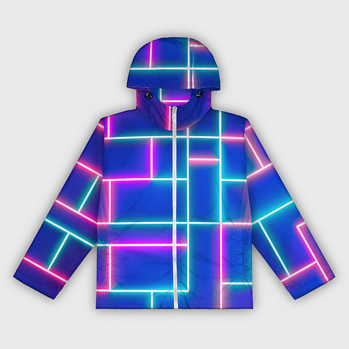 Женская ветровка Неон линии / 3D-Белый – фото 1