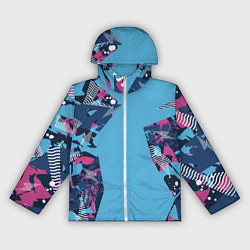 Женская ветровка Цифровая река спортивный паттерн