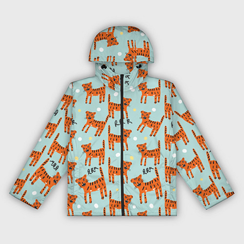 Женская ветровка Очень злой бенгальский тигр / 3D-Черный – фото 1