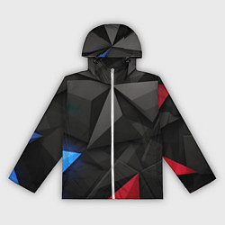 Женская ветровка Black blue red elements