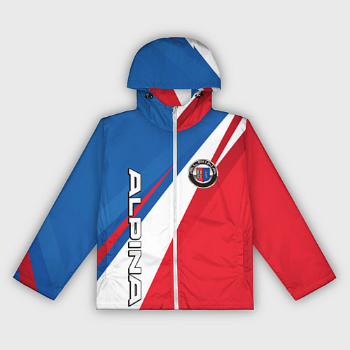 Женская ветровка Alpine BMW - colors / 3D-Белый – фото 1