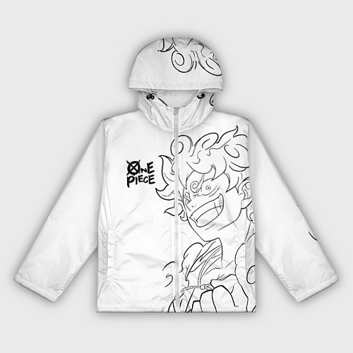 Женская ветровка Ван пис - Луффи гир 5 / 3D-Белый – фото 1