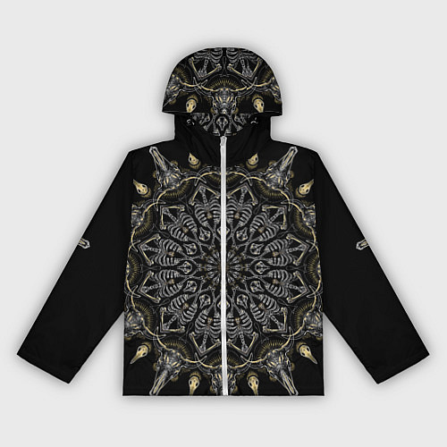 Женская ветровка Большая костяная мандала / 3D-Белый – фото 1