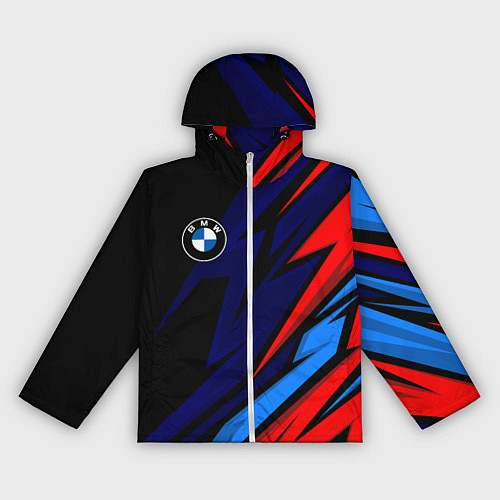 Женская ветровка BMW - m colors and black / 3D-Белый – фото 1