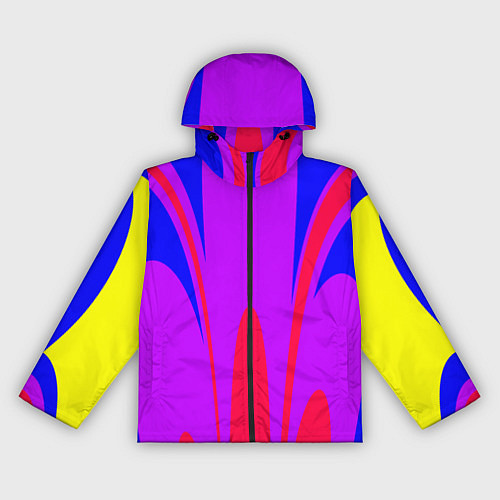 Женская ветровка Яркий цветной мотив / 3D-Черный – фото 1