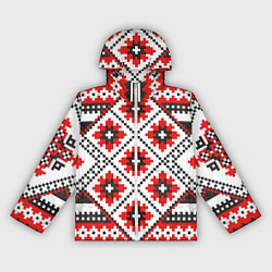 Ветровка с капюшоном женская Удмурт мода, цвет: 3D-белый