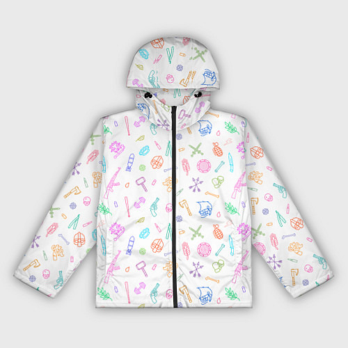 Женская ветровка Оружие - цветной на белом / 3D-Черный – фото 1