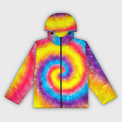 Женская ветровка Тай-дай сочные цвета / 3D-Черный – фото 1