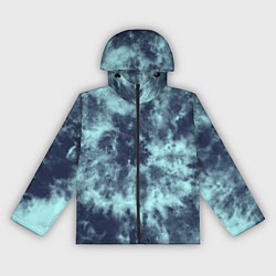 Ветровка с капюшоном женская Tie-Dye дизайн, цвет: 3D-черный
