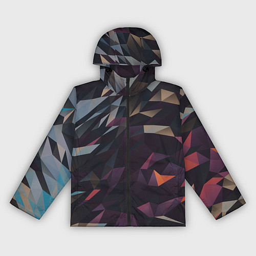 Женская ветровка Множество фигур паттерн / 3D-Черный – фото 1