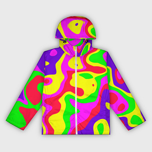 Женская ветровка Абстракция пять цветов / 3D-Белый – фото 1