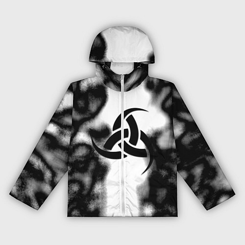 Женская ветровка Скандинавский узор душа / 3D-Белый – фото 1