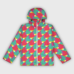 Ветровка с капюшоном женская Ракетки для настольного тенниса, цвет: 3D-белый