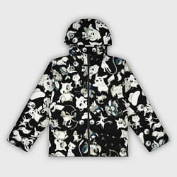 Ветровка с капюшоном женская Пикачу и сборник аниме покемонов, цвет: 3D-черный