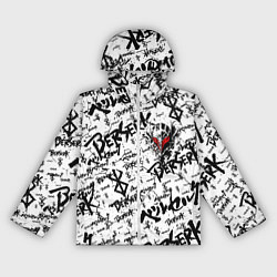 Ветровка с капюшоном женская Berserk tattoo mask, цвет: 3D-белый