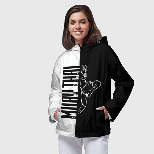 Женская ветровка Muay-Thai / 3D-Черный – фото 3