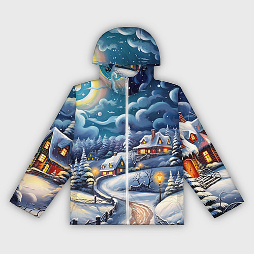 Женская ветровка Новогоднее настроение / 3D-Белый – фото 1