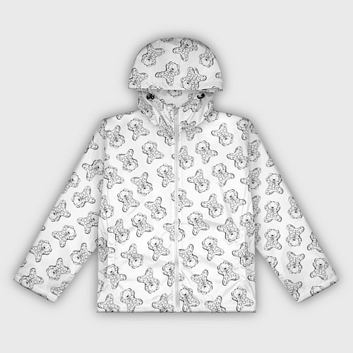 Женская ветровка Сончас у мишек - принт раскраска / 3D-Белый – фото 1