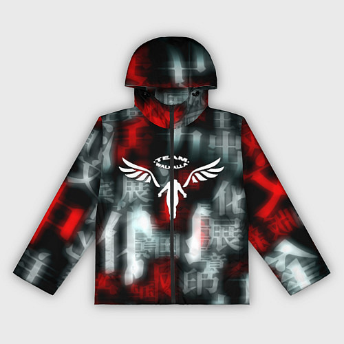 Женская ветровка Токийские мстители иероглифы мстителя / 3D-Черный – фото 1