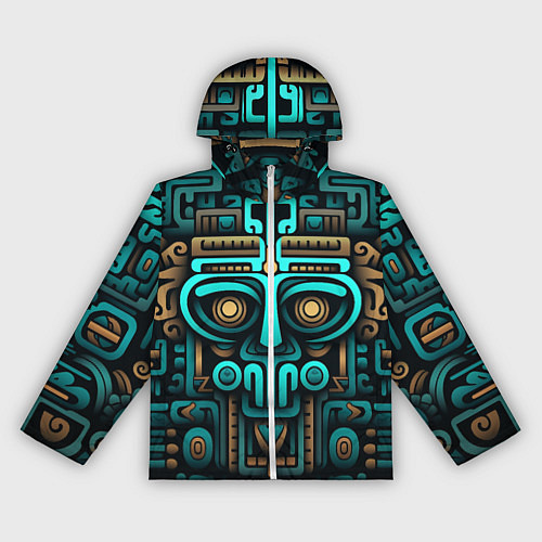 Женская ветровка Орнамент в ацтекском стиле / 3D-Белый – фото 1