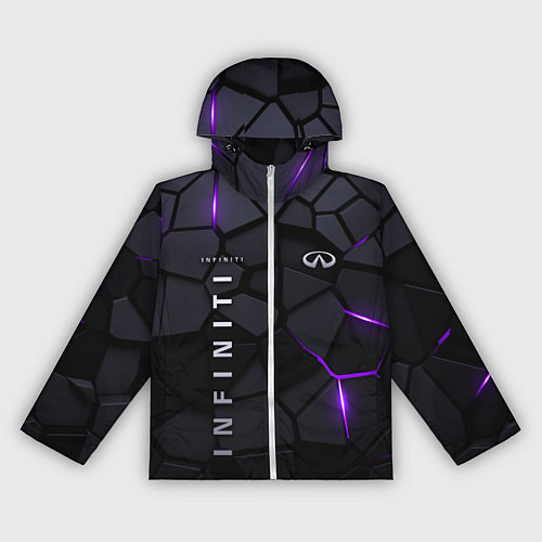 Женская ветровка Infiniti - плиты с эффектом свечения / 3D-Белый – фото 1