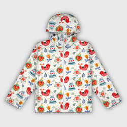 Женская ветровка Рождественские узоры