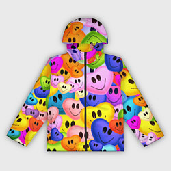 Ветровка с капюшоном женская Улыбка любви, цвет: 3D-черный