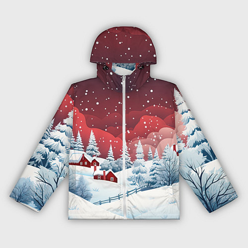 Женская ветровка Искрящийся новогодний воздух / 3D-Белый – фото 1