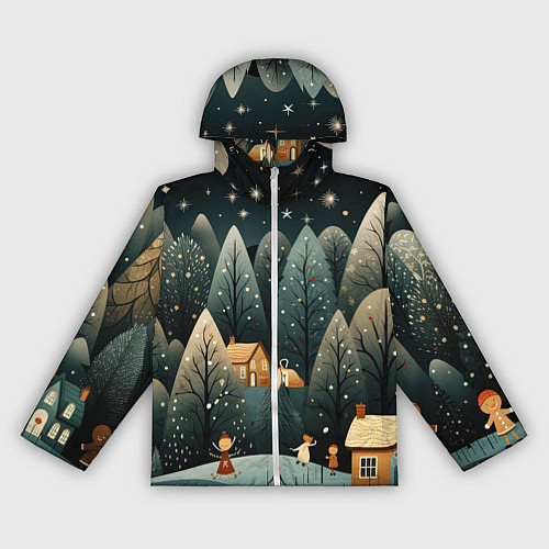 Женская ветровка Зимняя страна чудес / 3D-Белый – фото 1