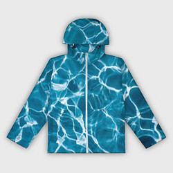 Ветровка с капюшоном женская Кристально чистая вода, цвет: 3D-белый