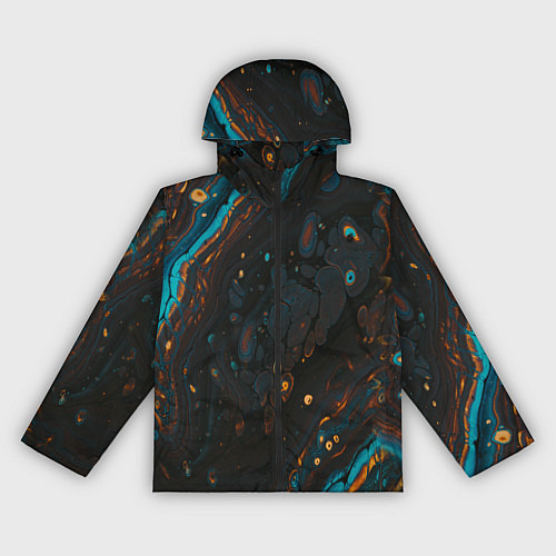 Женская ветровка Разводы на нефтяной луже / 3D-Черный – фото 1