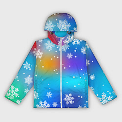 Женская ветровка Снегопад на Новый год