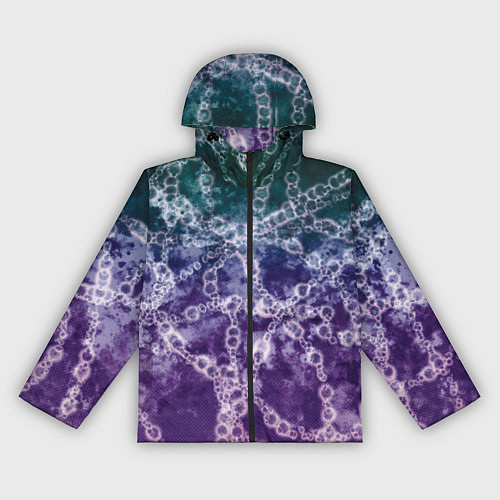 Женская ветровка Абстракция - ДНК цепочка / 3D-Черный – фото 1