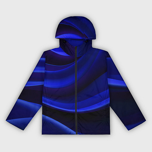 Женская ветровка Темная синяя абстракция / 3D-Черный – фото 1