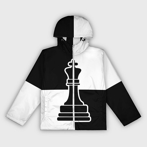 Женская ветровка Шахматы - ферзь / 3D-Белый – фото 1
