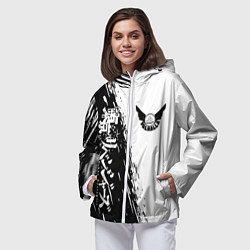 Ветровка с капюшоном женская Токийский мстители, цвет: 3D-белый — фото 2