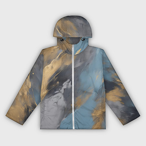 Женская ветровка Мазки краски - нейросеть / 3D-Белый – фото 1