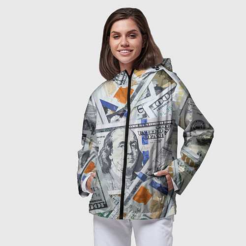 Женская ветровка Сто зеленых / 3D-Черный – фото 3