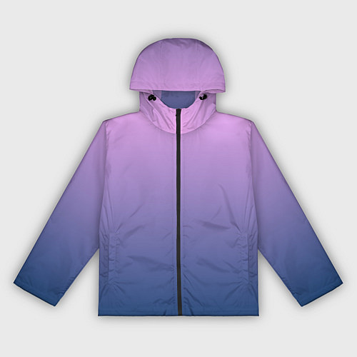 Женская ветровка Рассвет розовый и синий градиент 3d / 3D-Черный – фото 1