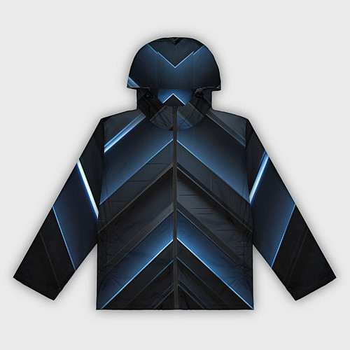 Женская ветровка Синий мир абстракции / 3D-Черный – фото 1