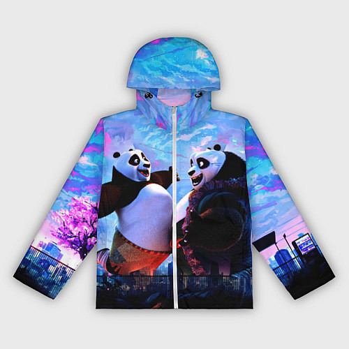 Женская ветровка Кунг-фу Панда Friend / 3D-Белый – фото 1