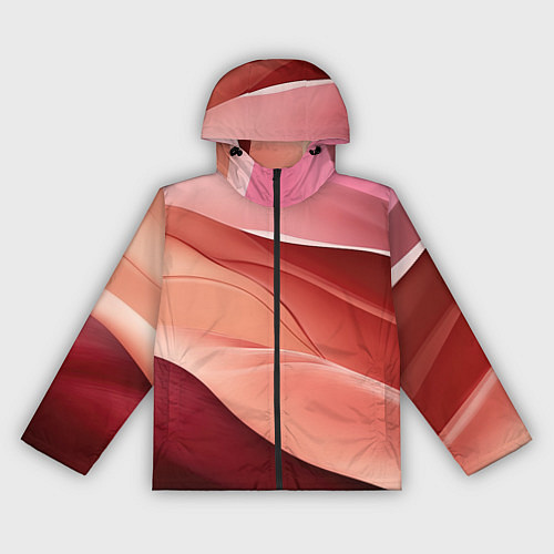 Женская ветровка Нежная персиковая абстракция / 3D-Черный – фото 1