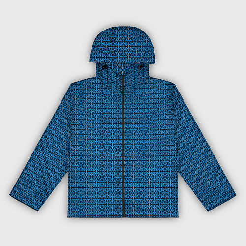 Женская ветровка Тёмно-синий узоры / 3D-Черный – фото 1