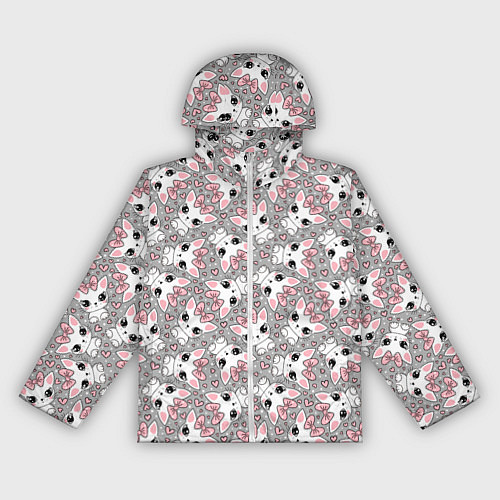 Женская ветровка Котята с бантиками / 3D-Белый – фото 1