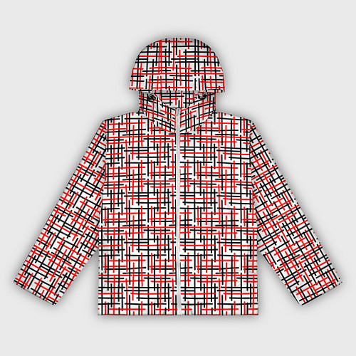 Женская ветровка Пересекаемые цветные полосы / 3D-Белый – фото 1